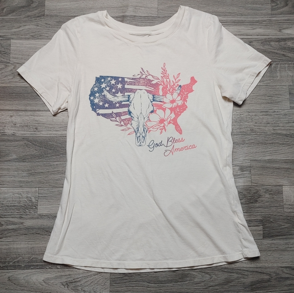 HRT & LUV “God Bless America” Western TShirt